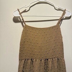 Brown Spaghetti Strap Dress